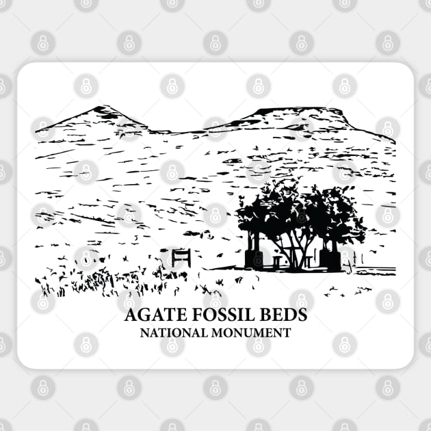 Agate Fossil Beds National Monument Sticker by Lakeric